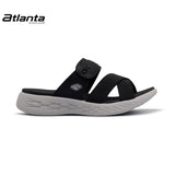 Atlanta Plush Let’s Walk Sports Sandal | Black