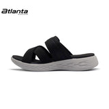Atlanta Plush Let’s Walk Sports Sandal | Black