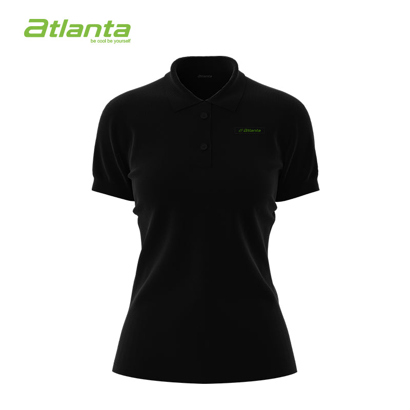 Atlanta Women Polo Tee | Black