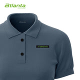 Atlanta Women Polo Tee | Black Melange