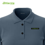 Atlanta Women Polo Tee | Black Melange