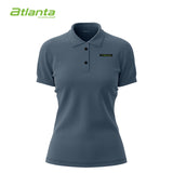 Atlanta Women Polo Tee | Black Melange