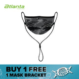 Atlanta X Kivrus 4 Layer Reusable Face Mask (Brush Grey)