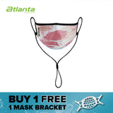 Atlanta X Kivrus 4 Layer Reusable Face Mask (Brush Pink)