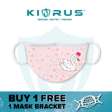 Atlanta X Kivrus 3 Layer Reusable Kids Face Mask | Royal Swan