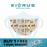Atlanta X Kivrus 3 Layer Reusable Kids Face Mask | Swivel Crane