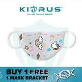 Atlanta X Kivrus 3 Layer Reusable Kids Face Mask | Bovine Unicorn