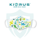 Atlanta X Kivrus 3 Layer Reusable Kids Face Mask | Dino Valley