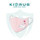 Atlanta X Kivrus 3 Layer Reusable Kids Face Mask | Royal Swan