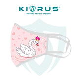 Atlanta X Kivrus 3 Layer Reusable Kids Face Mask | Royal Swan