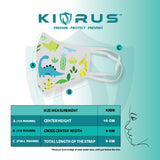 Atlanta X Kivrus 3 Layer Reusable Kids Face Mask | Dino Valley
