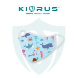 Atlanta X Kivrus 3 Layer Reusable Kids Face Mask | Marine Aqua