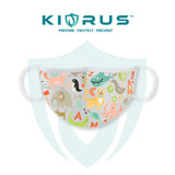 Atlanta X Kivrus 3 Layer Reusable Kids Face Mask | Animal Kingdom