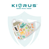 Atlanta X Kivrus 3 Layer Reusable Kids Face Mask | Animal Kingdom
