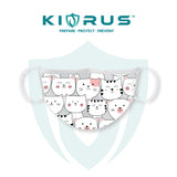 Atlanta X Kivrus 3 Layer Reusable Kids Face Mask | Felidae Kitty