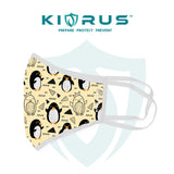 Atlanta X Kivrus 3 Layer Reusable Kids Face Mask | Flippy Penguin